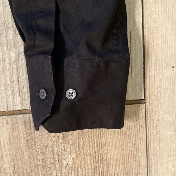 MARC NEW YORK ANDREW MARC BLACK MENS SLIM FIT BUTTON UP DRESS SHIRT - Picture 4 of 6